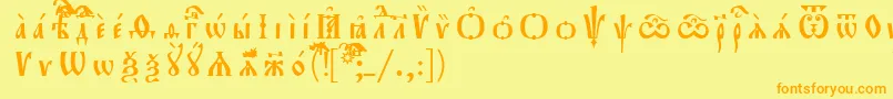 More about Orthodox.TtUcs8Разрядочный Font Orthodox.TtUcs8Разрядочный Font – Orange Fonts on Yellow Background
